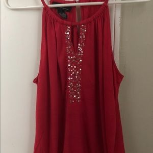 Red Top by INC top Size L